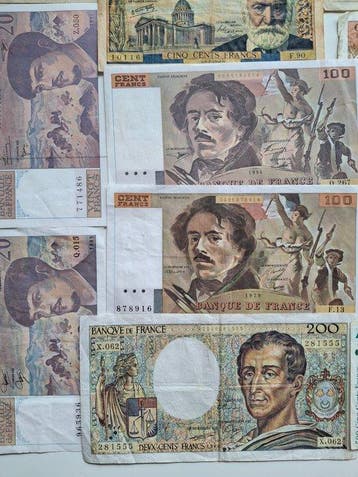 Frankrijk, Saar. - 21 Banknotes - 1925/1999 (Zonder