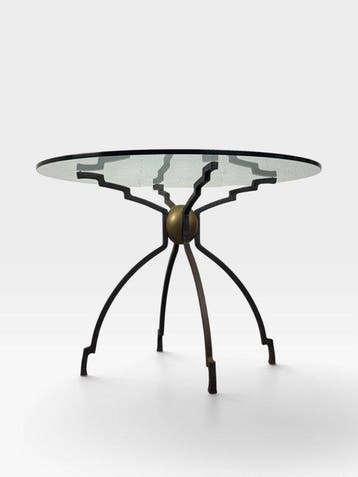 Ghyczy - Peter Ghyczy - Table basse - Verre, Fonte, Laiton