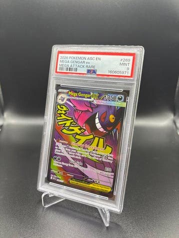 Pokémon - 1 Graded card - Mega Gengar ex 269 Ascended Heroes, Nieuw