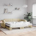 vidaXL Slaapbank met onderschuifbed en matrassen 80x200 cm, Verzenden, Nieuw