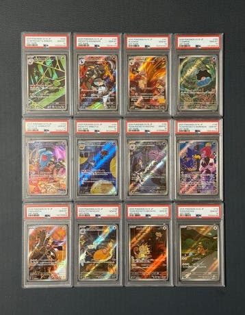 Pokémon - 12 Graded card Foil, Alternate art - PSA 10 -