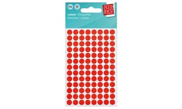 Soho Etiketten rood Ø8mm 312 stuks, Zakelijke goederen, Ophalen of Verzenden, Nieuw in verpakking