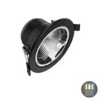 LED Downlighter Tri-Color 9W Ø9cm Zwart IP22, Huis en Inrichting, Verzenden, Nieuw, Trendy verlichting