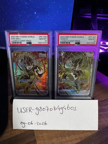 Dragon Ball Super Card Game - 2 Graded card - Dragon Ball -, Nieuw