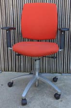 bureaustoel Drabert Entrada - ROOD en ZWART, Ophalen, Ergonomisch, Gebruikt, Bureaustoel
