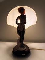 Capodimonte - Giuseppe Armani - Beeld, Tafellamp met dame en, Antiquités & Art, Curiosités & Brocante