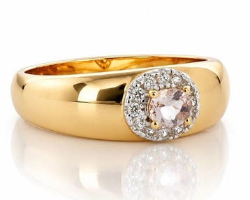 Zonder minimumprijs - Ring 925 zilver roseverguld,
