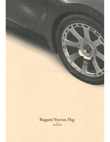 2008 BUGATTI VEYRON FBG PAR HERMES 16.4 PERSMAP + CD DUITS, Nieuw