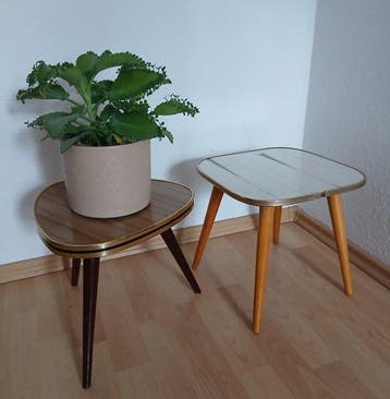 Bijzettafel - Hout - Twee bijzettafels