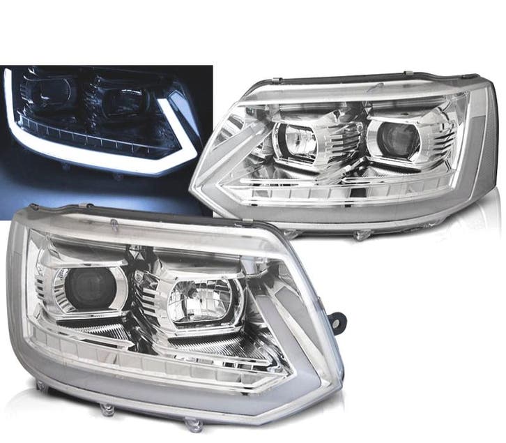 Phares Pour Volkswagen Vw T5 10-15 Tube Light Avec Clignotan, Autos : Pièces & Accessoires, Éclairage, Envoi