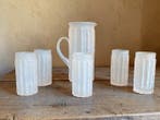 Drinkset (6) - gesatineerd glas - Bambù-stijl