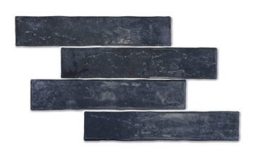 Wandtegel Equipe Kaizen Handvorm Stonelook Blauw Glans 5x25, Nieuw, 20 tot 40 cm, 10 m² of meer, Wandtegels