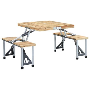 Inklapbare campingtafel: slimme kofferoplossing voor al j..., Verzenden, Zo goed als nieuw, Campingtafel