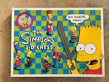 Schaakspel - The Simpsons 3-D Chess - Plastic
