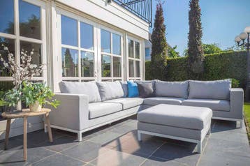 Flow. Square straight lead chiné |   Sunbrella | SALE, Tuin en Terras, Nieuw