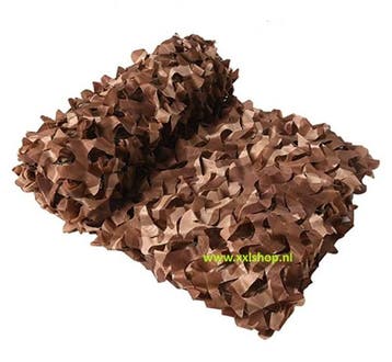 Camouflage net jungle leger beige schaduwdoek camo *3x4* WOE, Collections, Verzenden