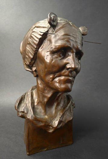 Toon Dupuis (1877-1937) - Buste, Scheveningse vissersvrouw -