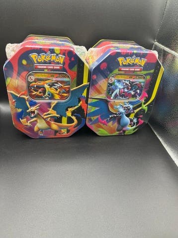 Pokémon - 2 Box - Mega Charizard X & Y Tin Set! (4 packs per, Nieuw