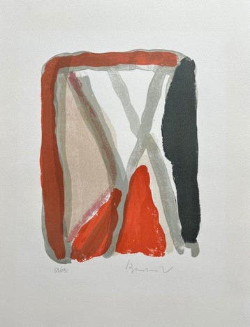 Bram Van Velde (1895-1981) - Composition abstraite (Réf.