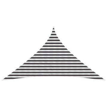 vidaXL Zonneschaduwzeil Antraciet en Wit 3 x 3 x 4,2 m HDPE, Verzenden, Nieuw