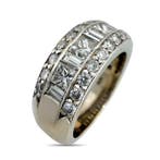 Bague - 18 carats Bague en diamant en or blanc 18K