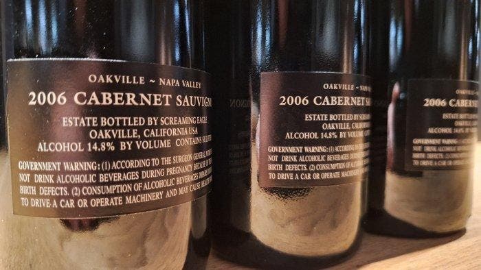 2006 Screaming Eagle Cabernet Sauvignon - Californië - 3, Collections, Vins
