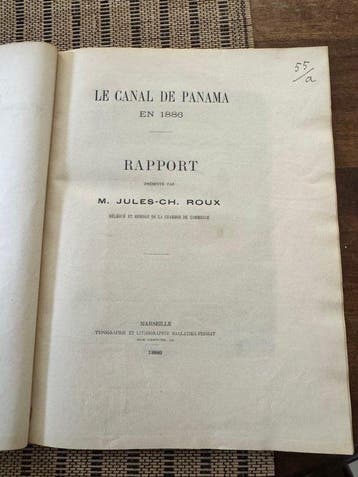 (Jules Charles-Roux) Roux - Le Canal de Panama en 1886 -
