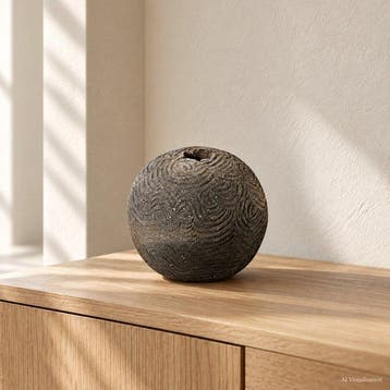 Sakata Jinnai (geb. 1943) – sculpturale zwarte keramische