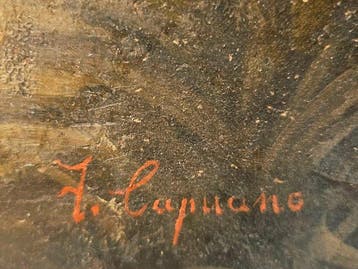 Francesco Capuano (1854-1912) - Paesaggio con pastorello