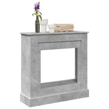 vidaXL Haardombouw 90x30x90 cm bewerkt hout betongrijs, Huis en Inrichting, Verzenden, Nieuw