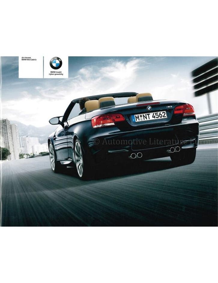 2008 BMW M3 CABRIOLET BROCHURE NEDERLANDS, Livres, Autos | Brochures & Magazines, Enlèvement ou Envoi