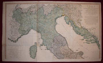 Italie - Italie; De la Rochette / William Faden - Italy with, Nieuw