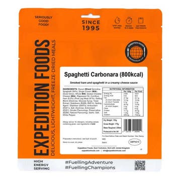 Spaghetti Carbonara - Expedition Foods, Verzenden
