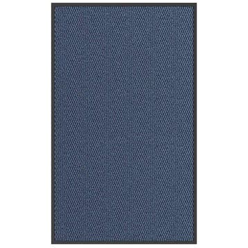 vidaXL Deurmat 90x150 cm blauw, Verzenden, Nieuw
