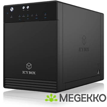 ICY BOX IB-3740-C31  externe 4x 2.5/3.5  behuizing SATA USB, Verzenden, Nieuw