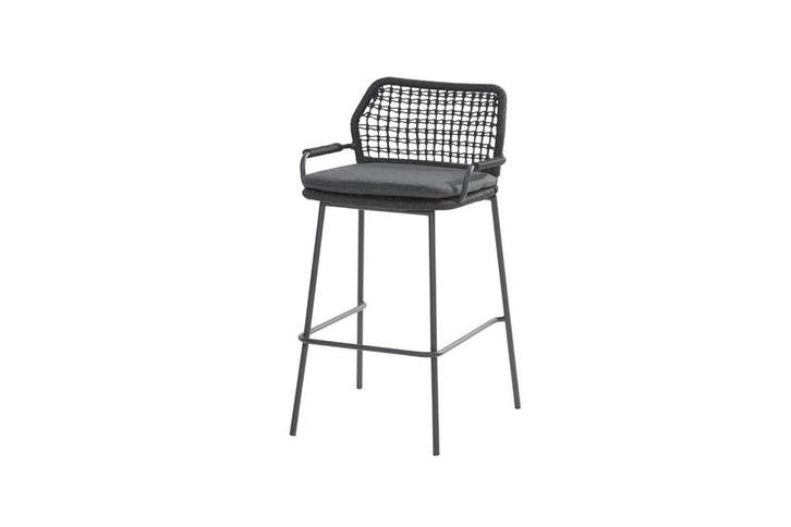 Taste by 4 Seasons Barista barstoel antraciet per 4 stuks, Tuin en Terras, Tuinsets en Loungesets