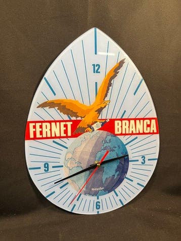 Wandklok - Fernet Branca - Plastic - 1970-1980