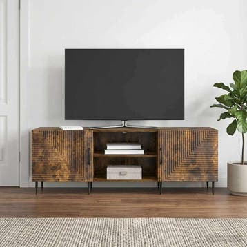 vidaXL TV Kast 150 x 31 x 50 cm Gerookt eiken Bewerkt hout, Verzenden