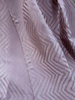 Magnifique tissu pour rideaux avec décor laminé rose, effet