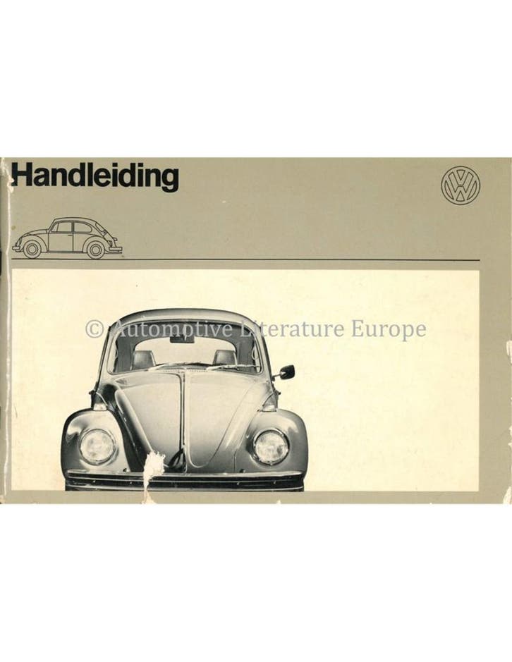 1972 VOLKSWAGEN 1200 1300 INSTRUCTIEBOEKJE NEDERLANDS, Autos : Divers, Modes d'emploi & Notices d'utilisation, Enlèvement ou Envoi
