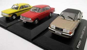 Atlas Edition 1:43 - Modelauto (3) - Volvo 144 + 144 Taxi