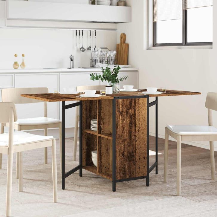 vidaXL Eettafel 144 x 60 x 75 cm Bewerkt hout Oud hout, Huis en Inrichting, Tafels | Eettafels, Nieuw, Verzenden