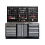 Werkbank set met MDF werkblad met RVS plaat omkleed,, Ophalen of Verzenden, Nieuw