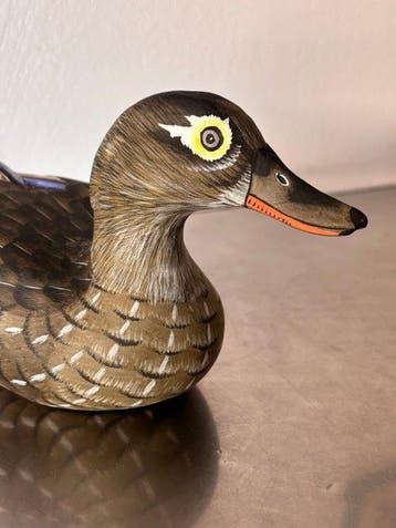 Lokeend - North American Folk Art Duck Decoy – Hand-Carved &