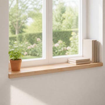 vidaXL Raamprofielen 2 st Naturel 90 x 25 x 2 cm Massief, Verzenden