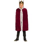Koningsmantel Kind Bordeaux Rood 90cm, Kleding | Heren, Verzenden, Nieuw