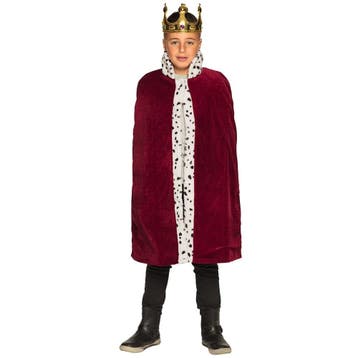 Koningsmantel Kind Bordeaux Rood 90cm, Kleding | Heren, Verzenden, Nieuw