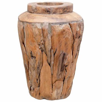 vidaXL Decoratievaas 40x60 cm massief teakhout, Huis en Inrichting, Verzenden, Nieuw
