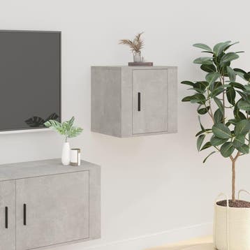 vidaXL Tv-wandmeubel 40x34,5x40 cm betongrijs, Verzenden