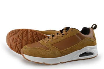 Skechers Sneakers in maat 44 Cognac, Kleding | Heren, Schoenen, Overige kleuren, Verzenden, Zo goed als nieuw, Skechers